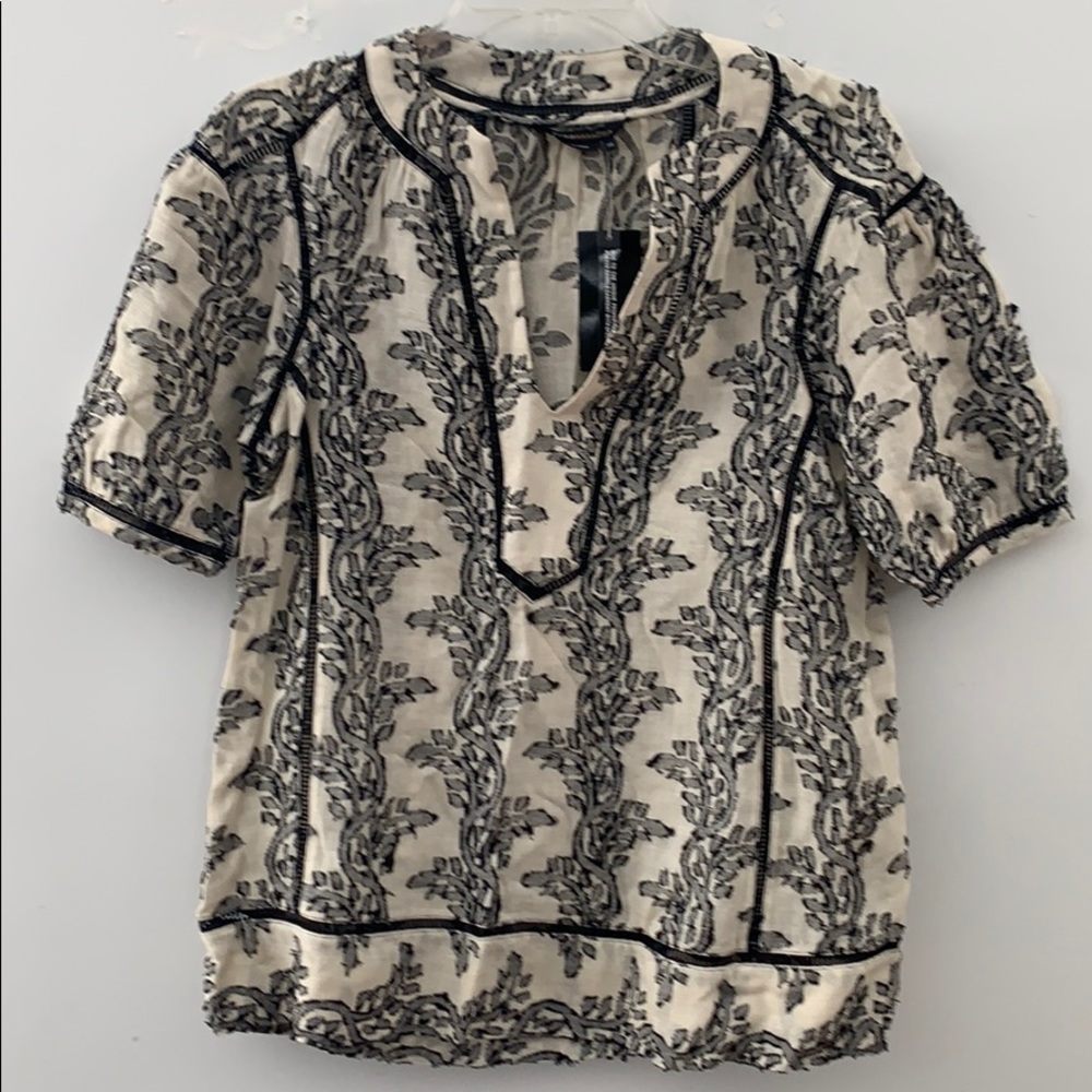 BCBG Maxazria woven top cotton